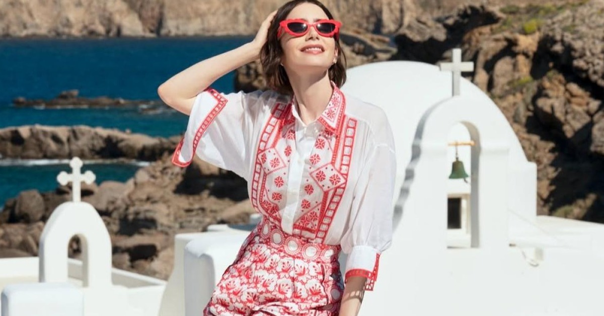 Luxury Mykonos villa with an infinity pool and panoramic Aegean Sea views inspired by Emily in Paris Season 6 in Greece.
